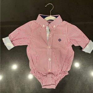 **NEW/NEVER WORN** Red and White Checkered Plaid Kids Shirt